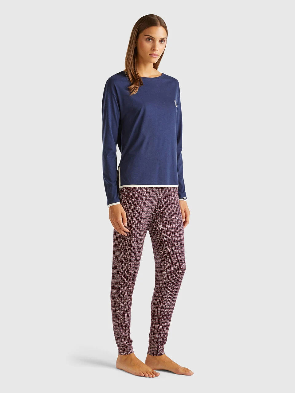 T-SHIRT WITH EMBROIDERY IN VISCOSE BLEND