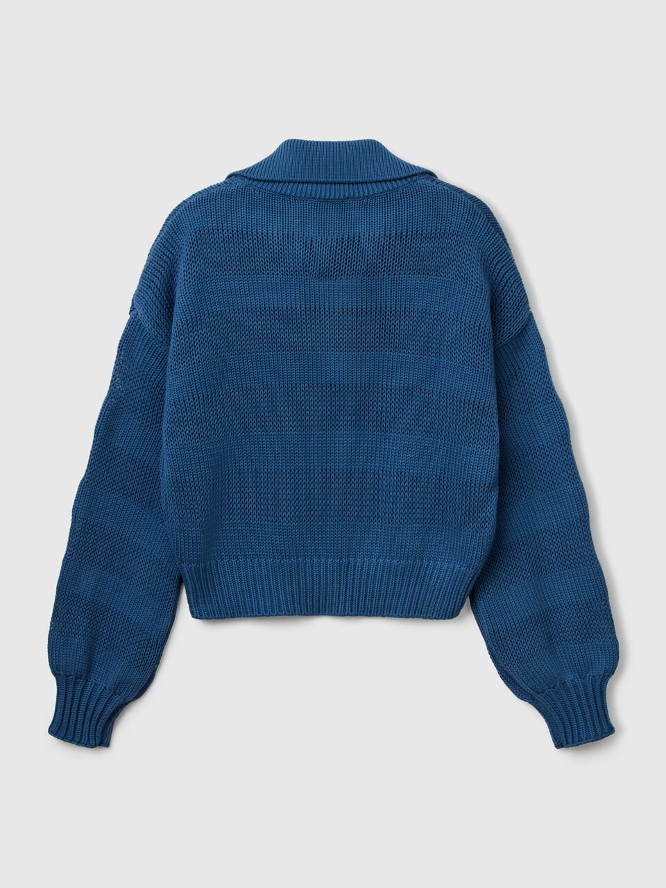 100% COTTON POLO SWEATER