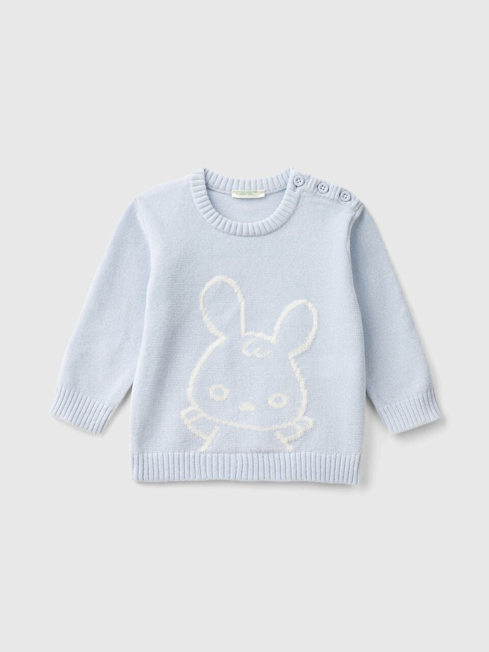 SWEATER WITH BUNNY INLAY
