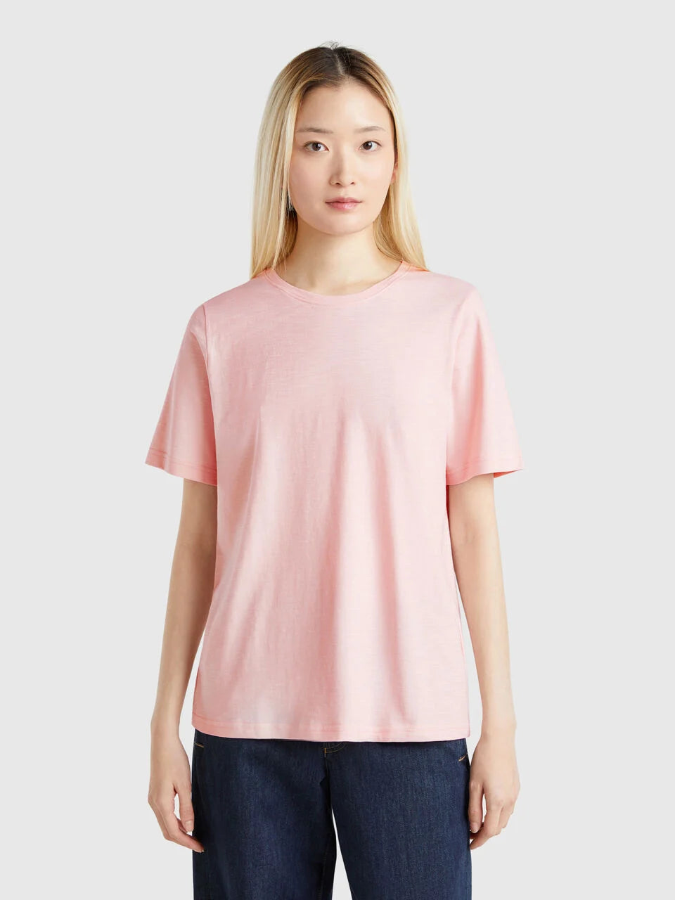 CREW NECK T-SHIRT IN SLUB COTTON