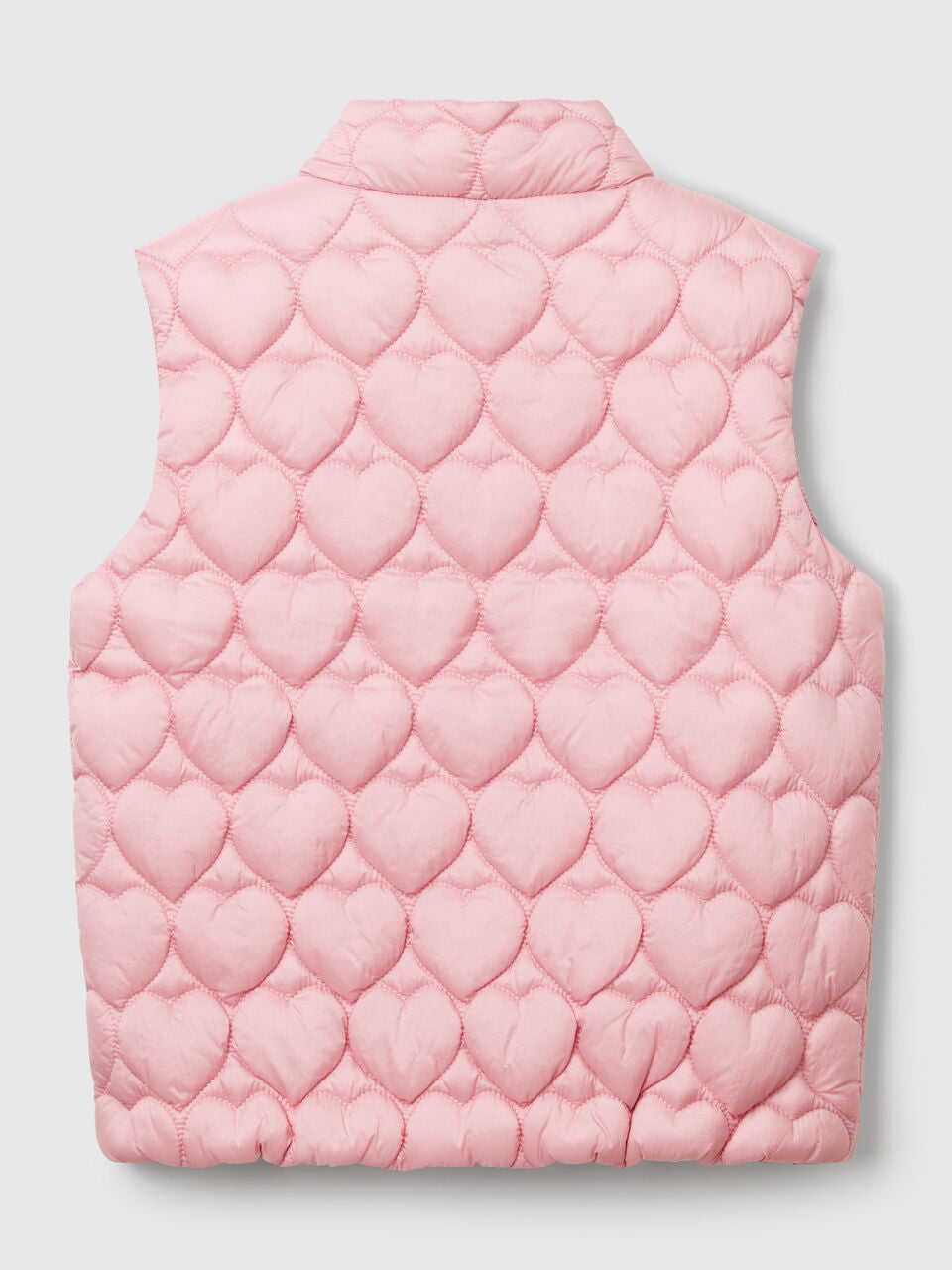 PADDED VEST WITH HEART-SHAPED QUILTING