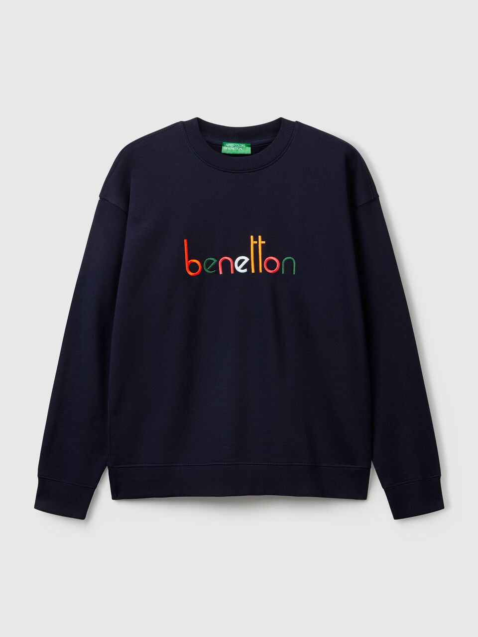 WARM SWEATSHIRT WITH EMBROIDERED LOGO