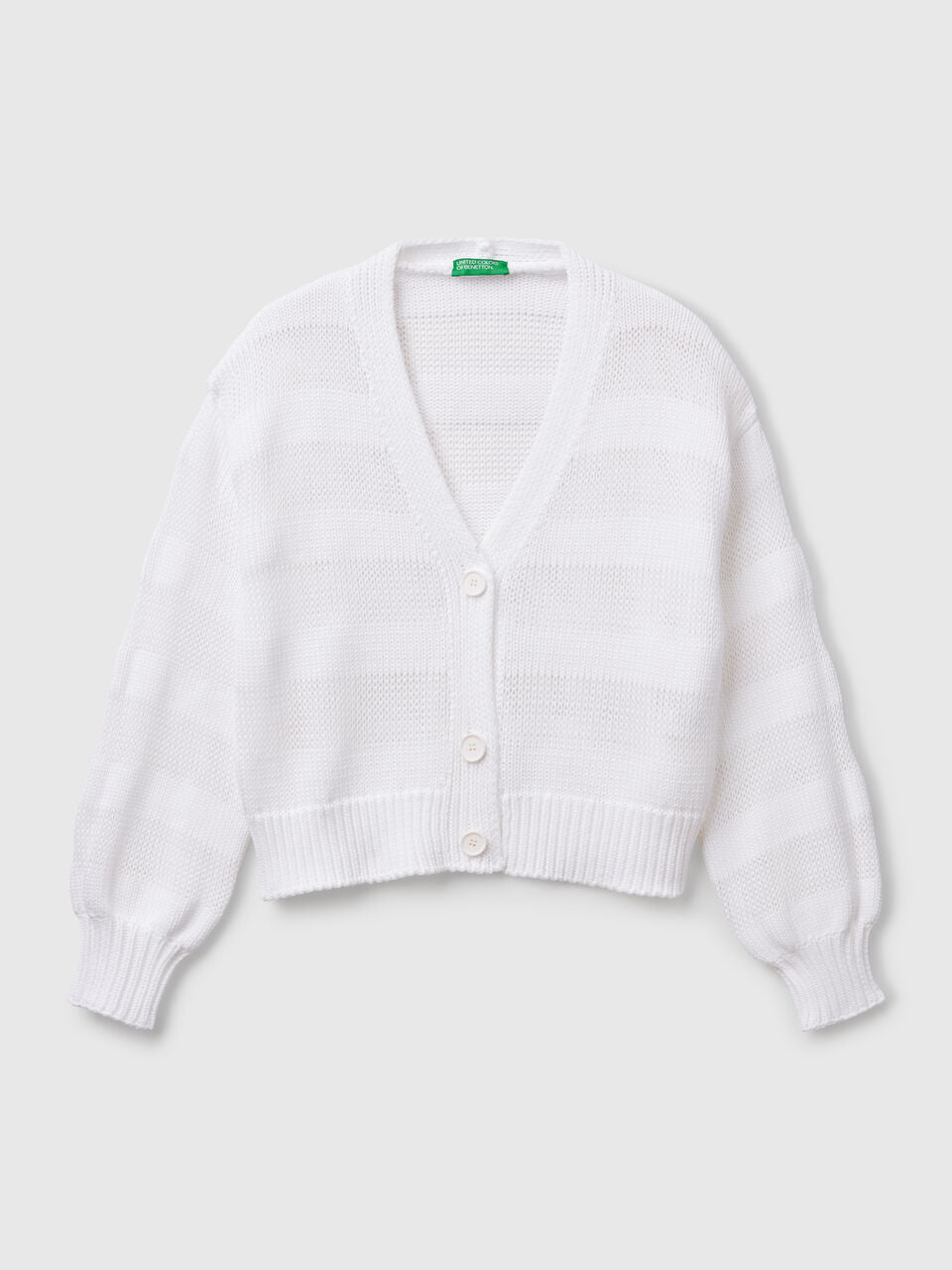100% COTTON KNIT CARDIGAN