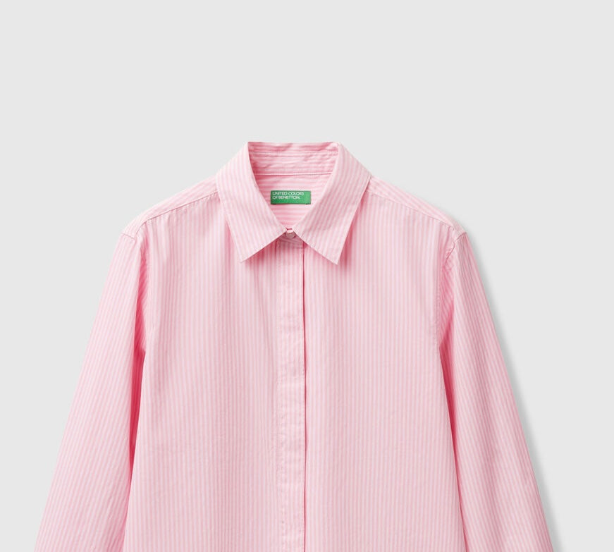 STRIPED SHIRT IN PURE COTTON