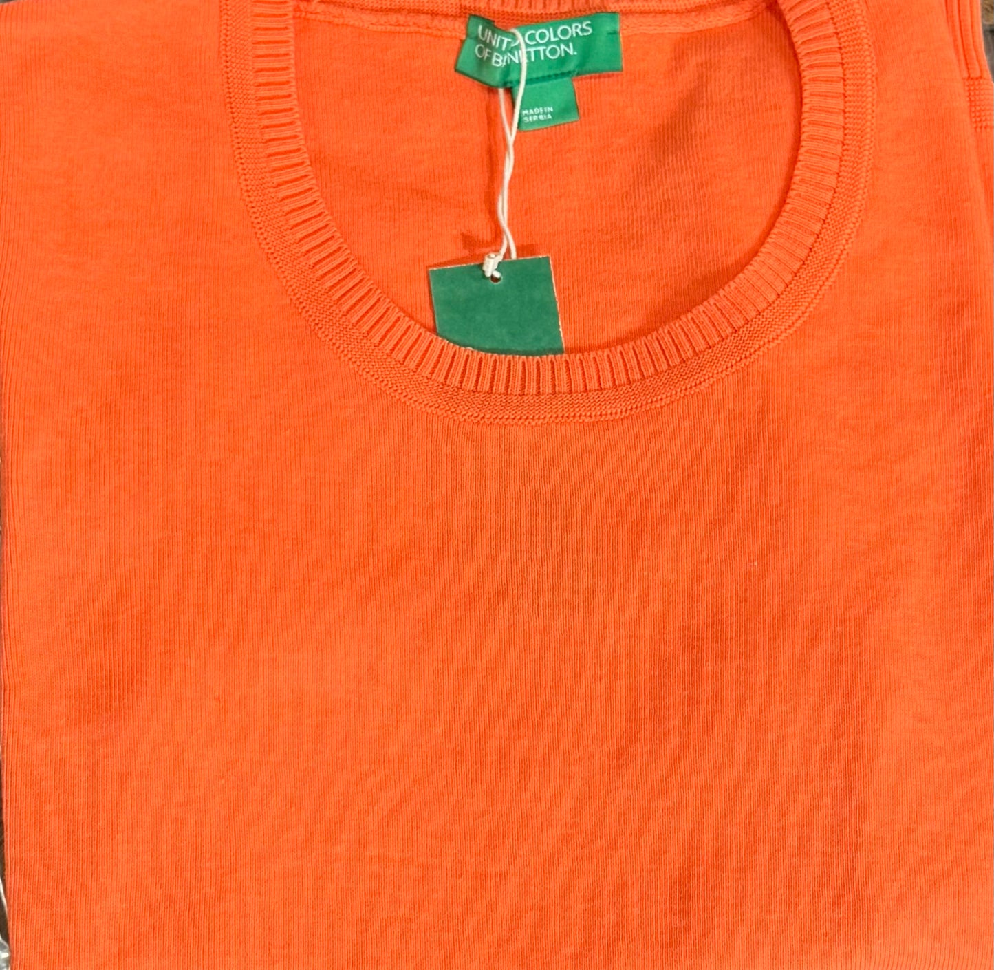 SHORT SLEEVE SWEATER IN 100% COTTON