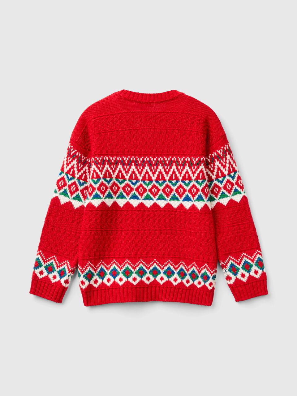 JACQUARD SWEATER IN WOOL BLEND