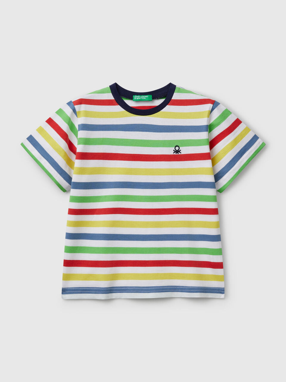 100% COTTON STRIPED T-SHIRT