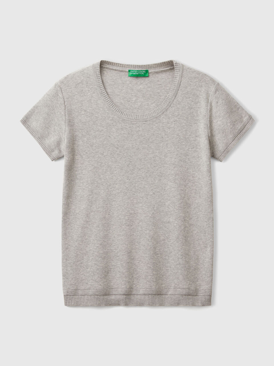 SHORT SLEEVE SWEATER IN 100% COTTON