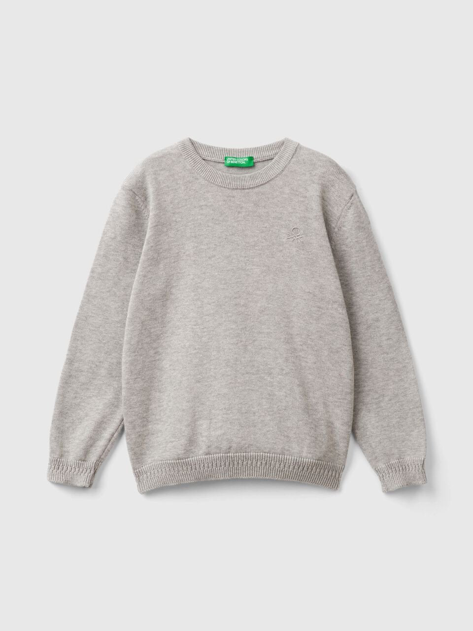 SWEATER IN PURE COTTON WITH LOGO