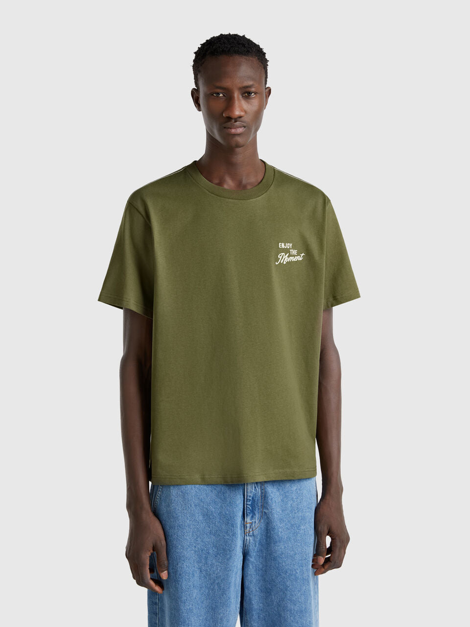 T-SHIRT IN COTTON WITH EMBROIDERY