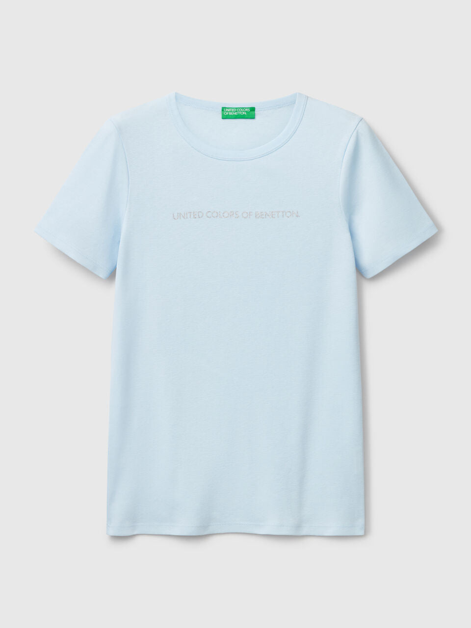 T-SHIRT IN 100% COTTON WITH GLITTER PRINT LOGO