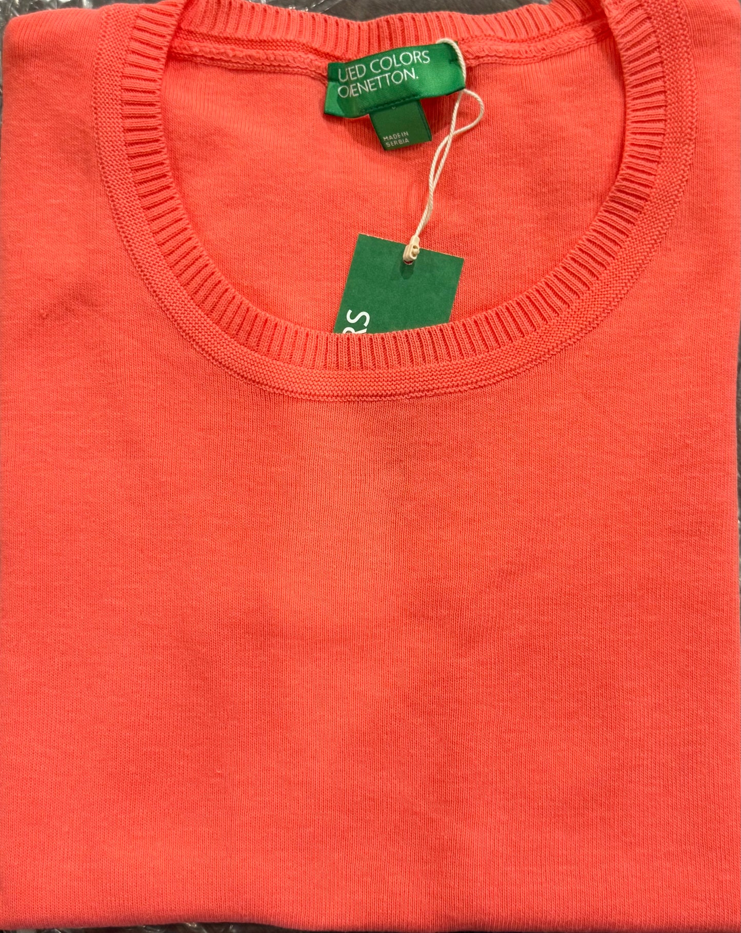 SHORT SLEEVE SWEATER IN 100% COTTON