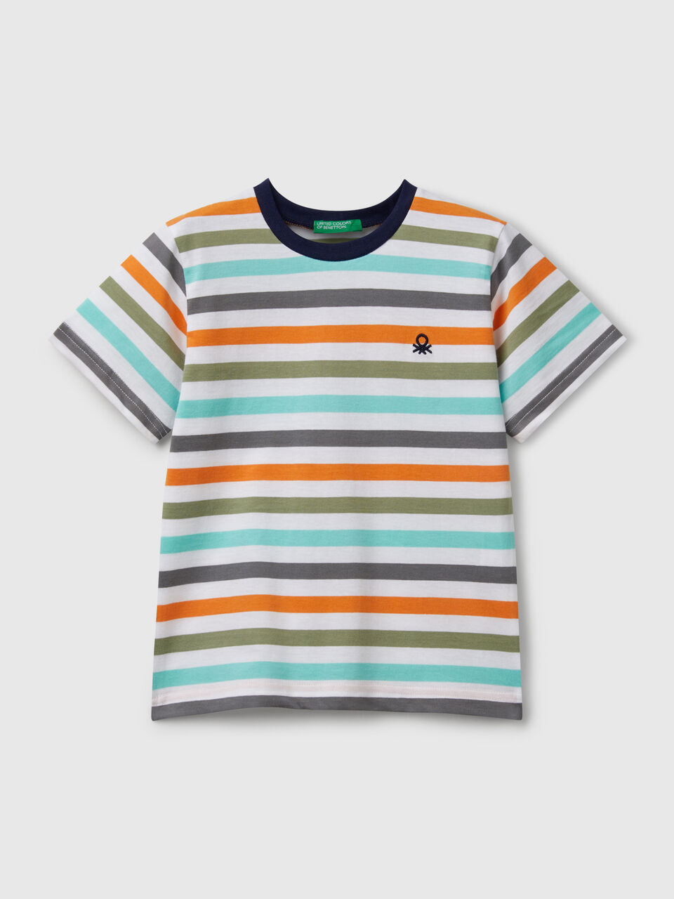 100% COTTON STRIPED T-SHIRT