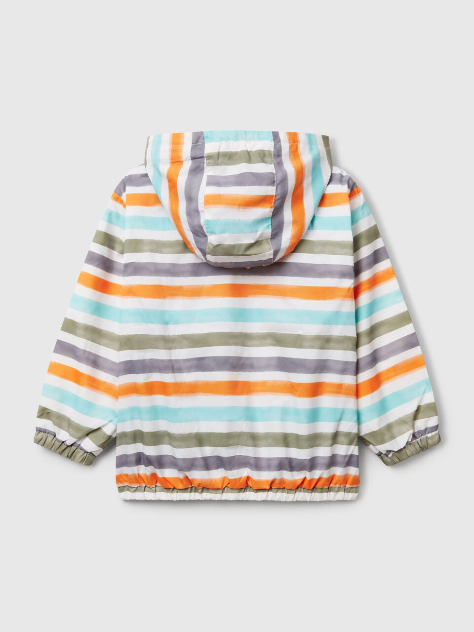 LIGHTWEIGHT STRIPED JACKET WITH HOOD