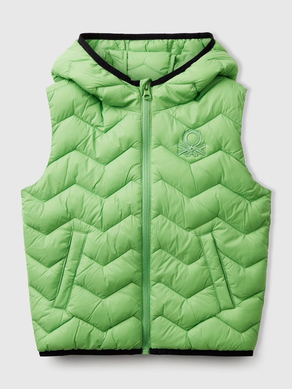 PADDED VEST WITH HOOD