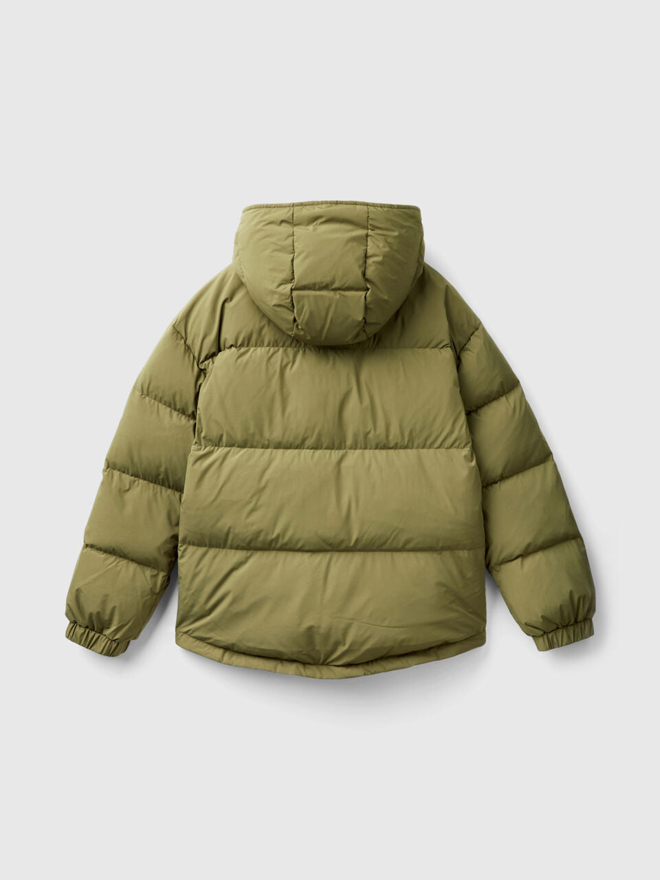 SHORT PUFFER JACKET PADDED WITH RECYCLED FEATHERS