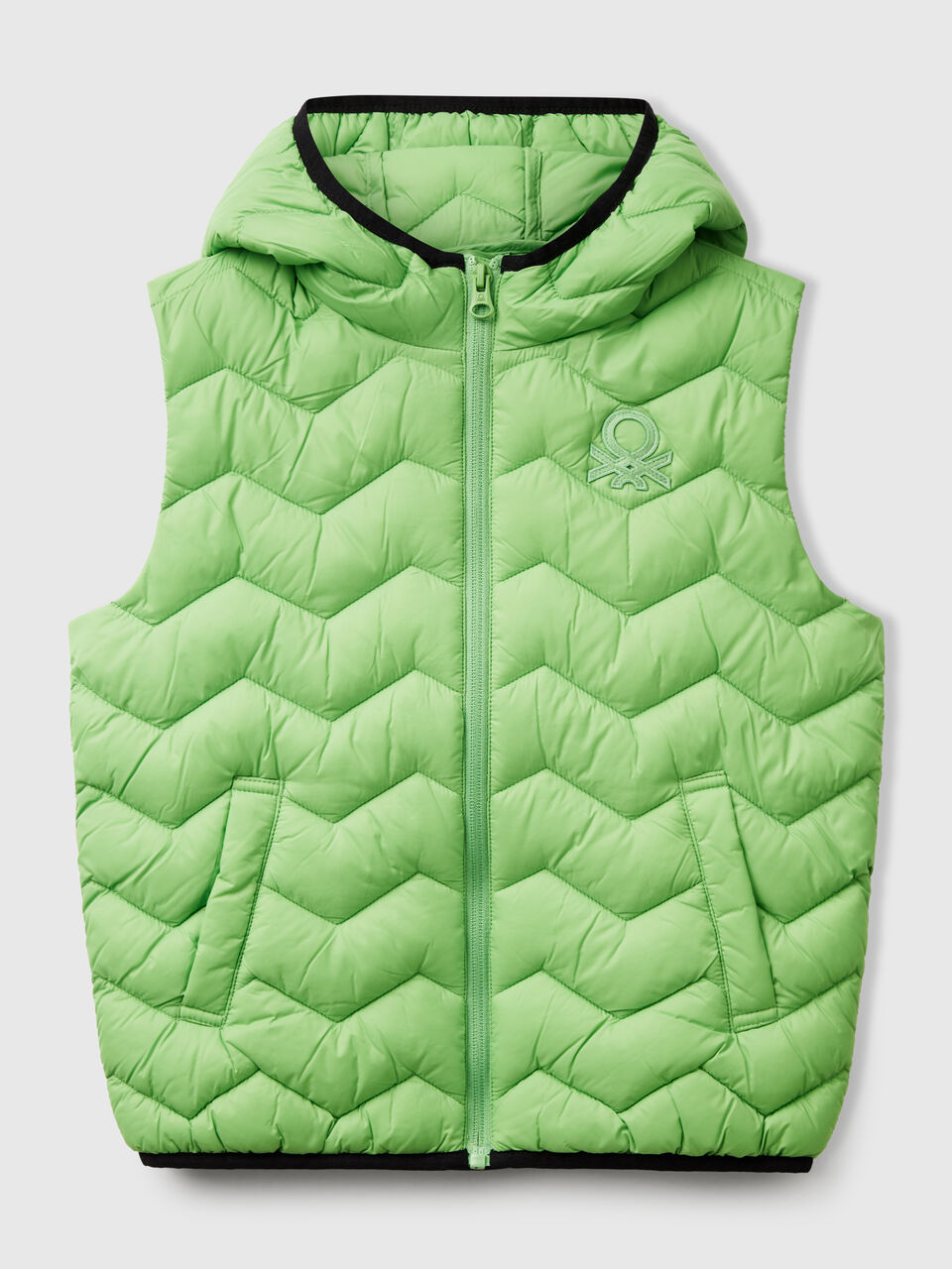 PADDED VEST WITH HOOD