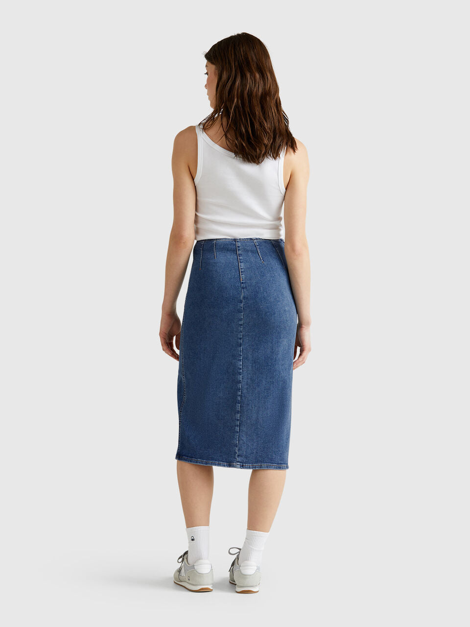 DENIM PENCIL SKIRT