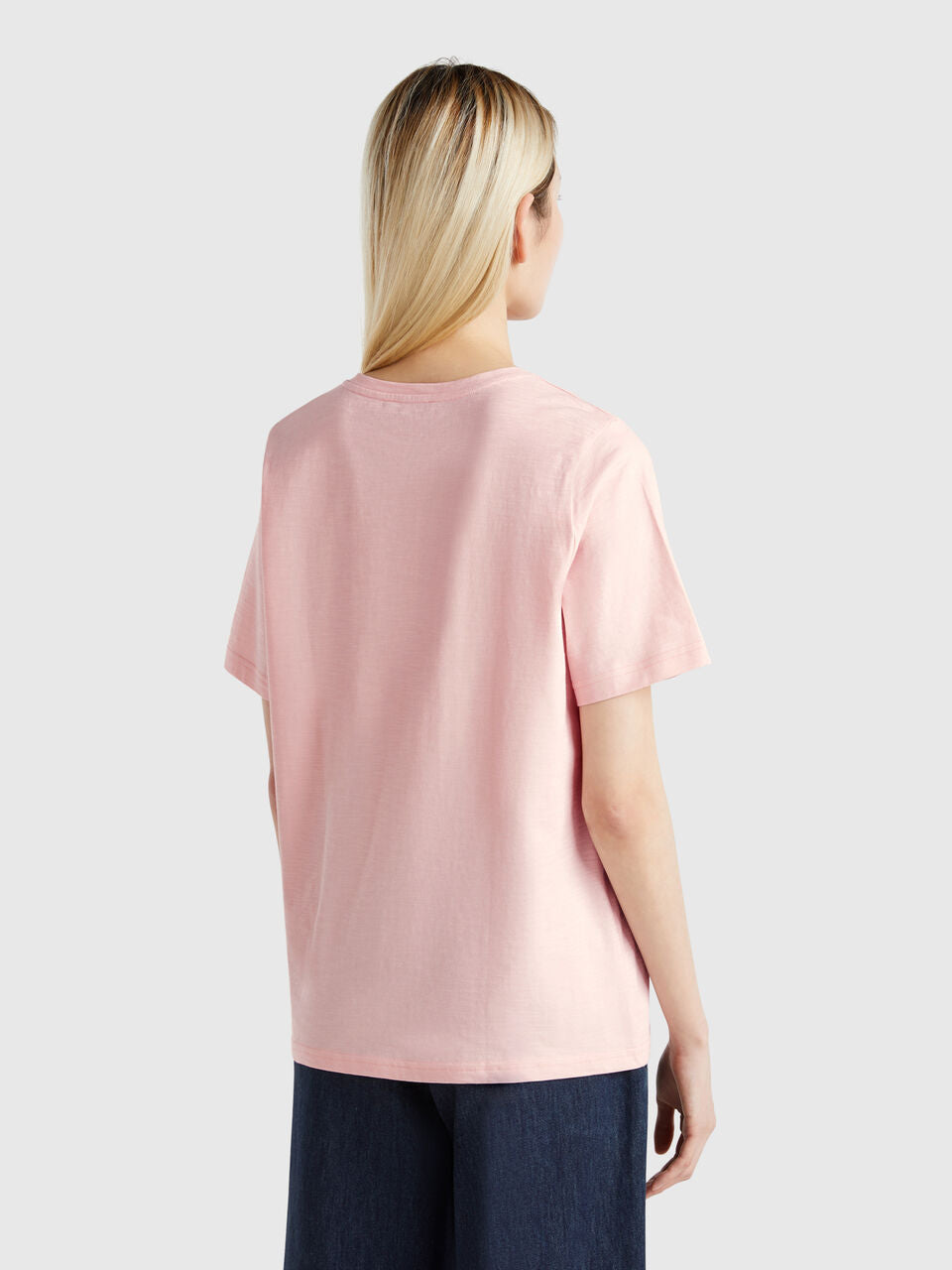CREW NECK T-SHIRT IN SLUB COTTON