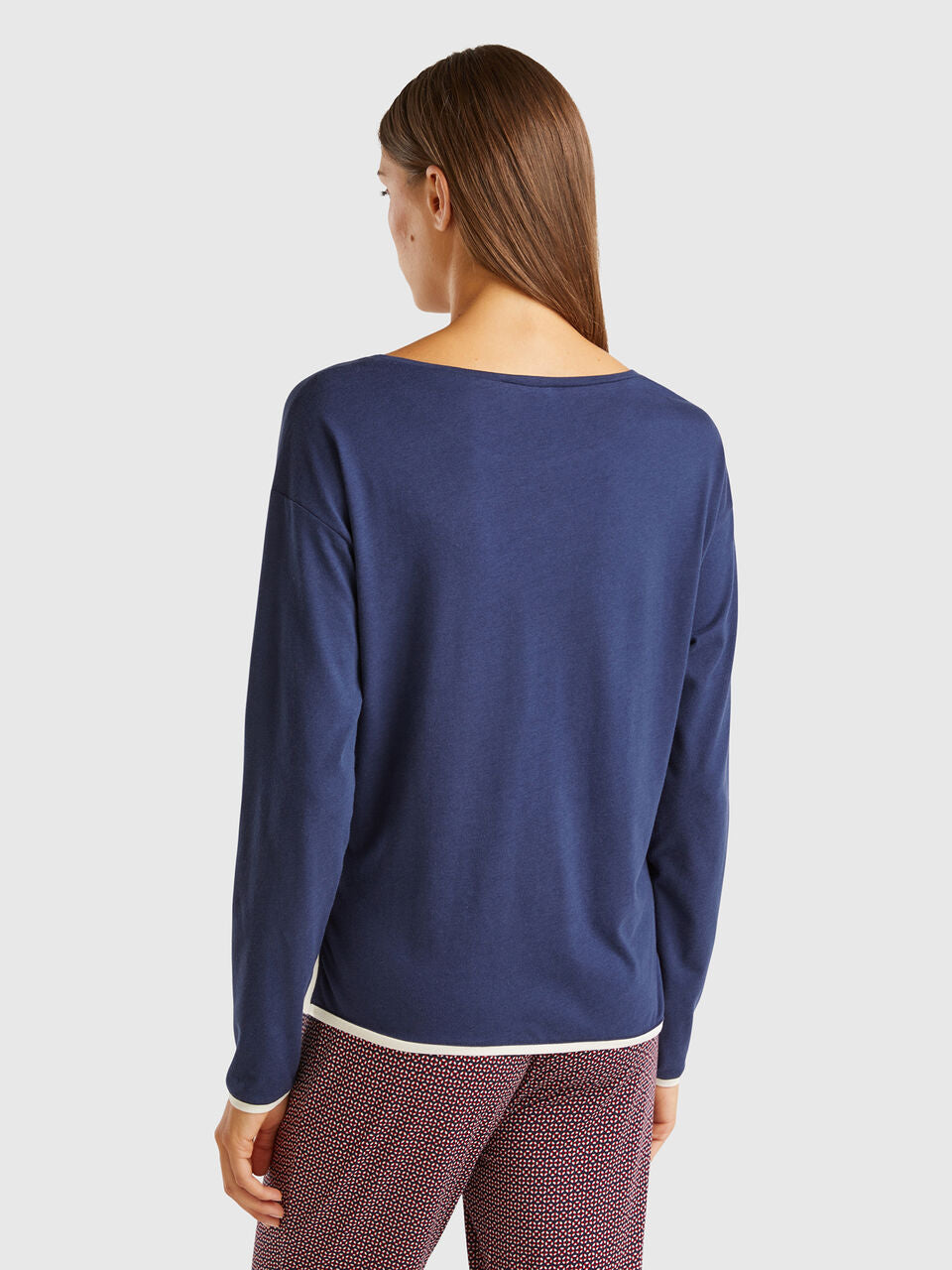 T-SHIRT WITH EMBROIDERY IN VISCOSE BLEND