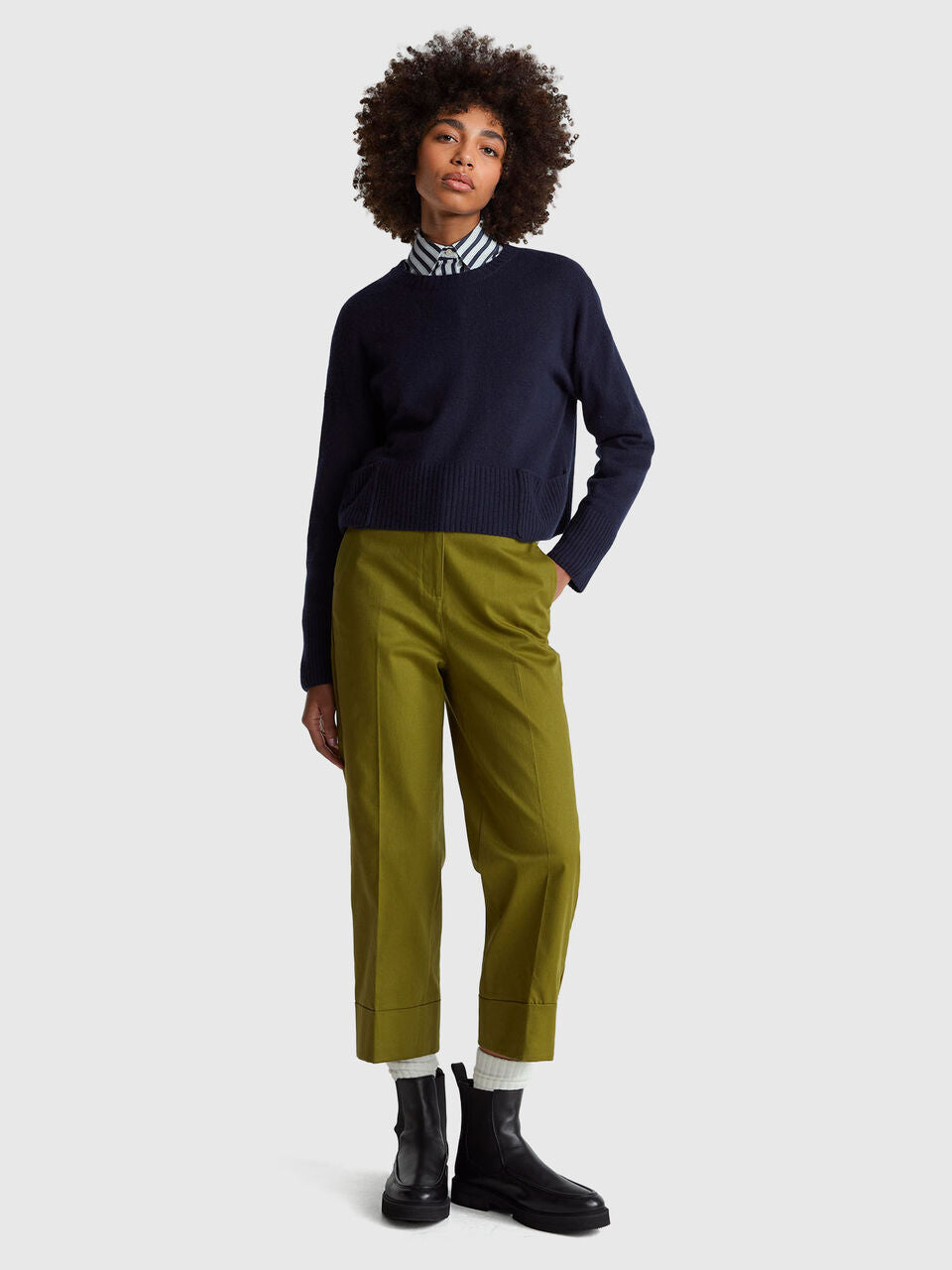 STRAIGHT TROUSERS WITH CUFF