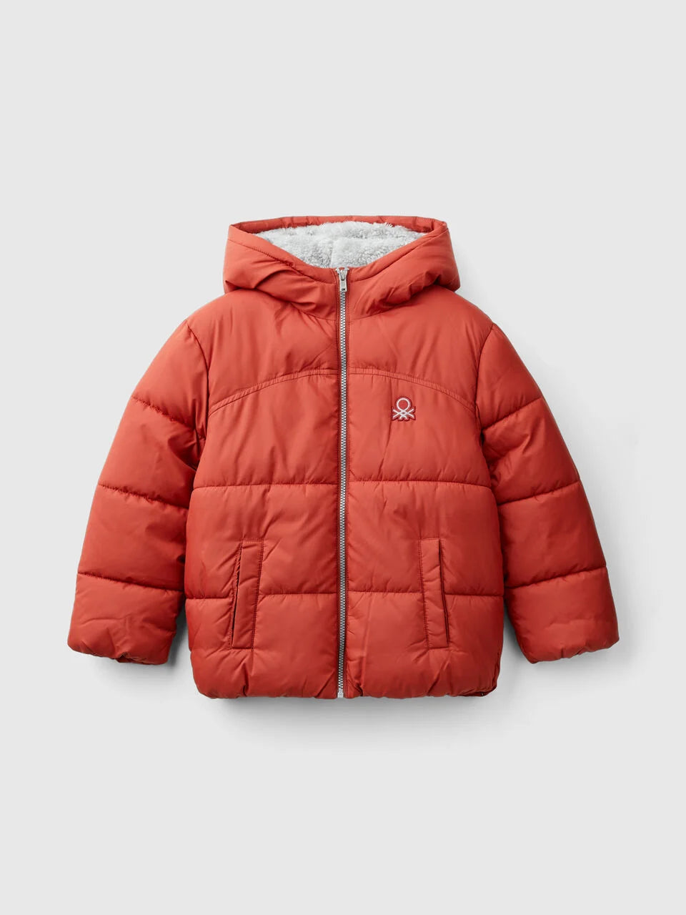 PADDED JACKET WITH TEDDY INTERIOR