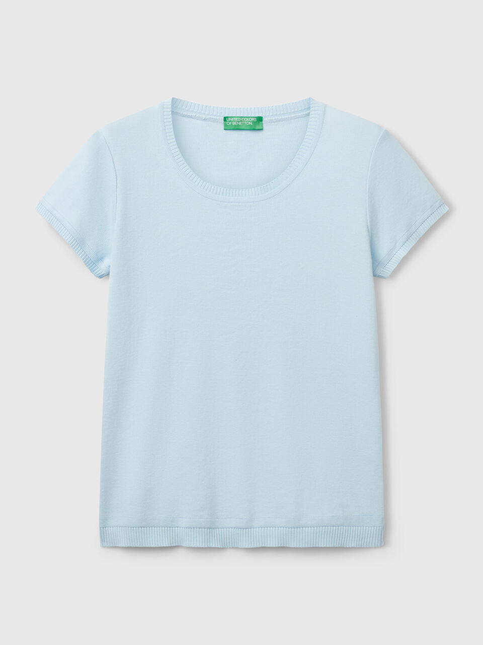 SHORT SLEEVE SWEATER IN 100% COTTON
