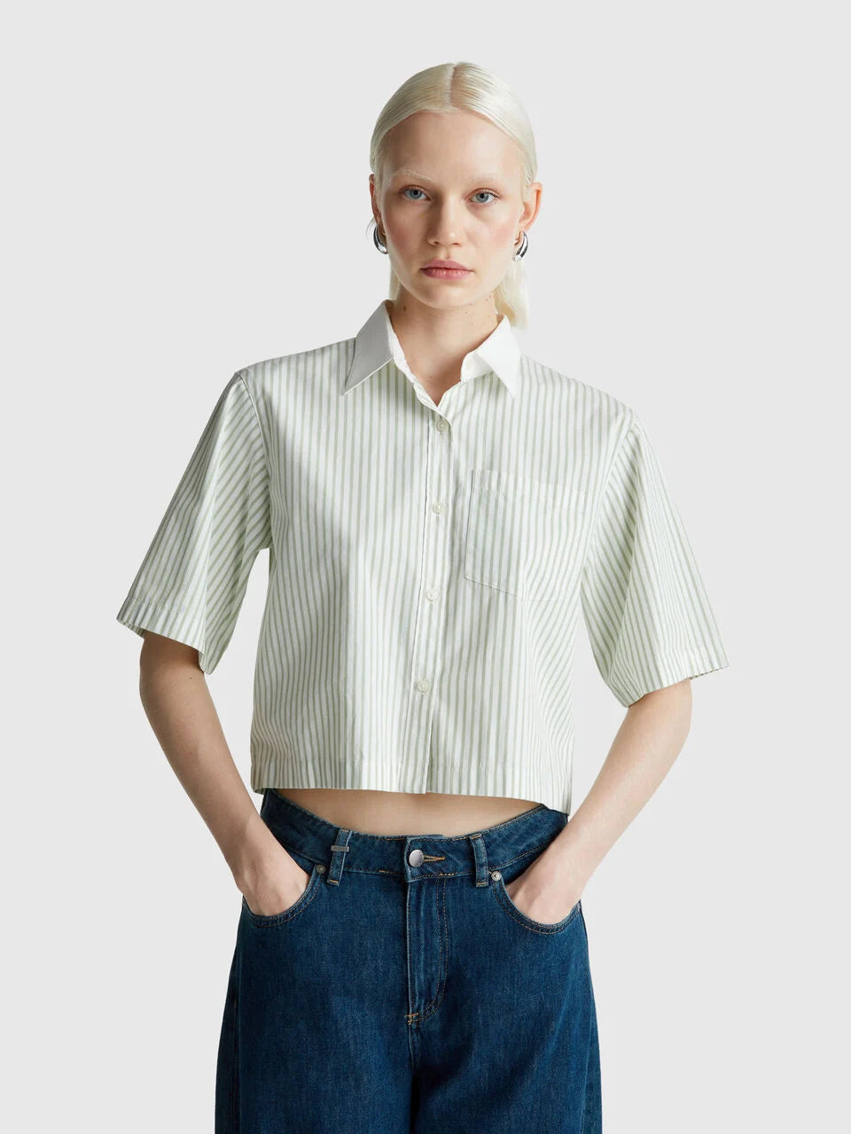 STRIPED SHIRT IN PURE COTTON