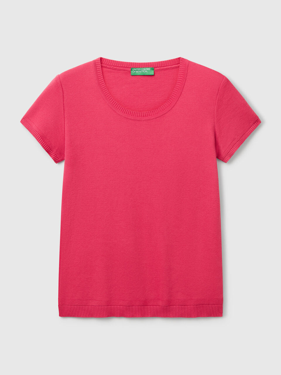 SHORT SLEEVE SWEATER IN 100% COTTON