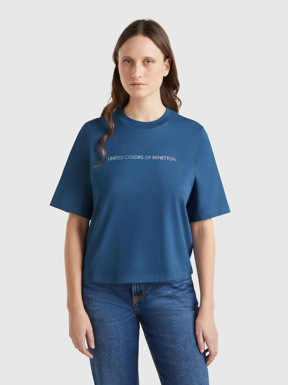 T-SHIRT WITH LOGO PRINT