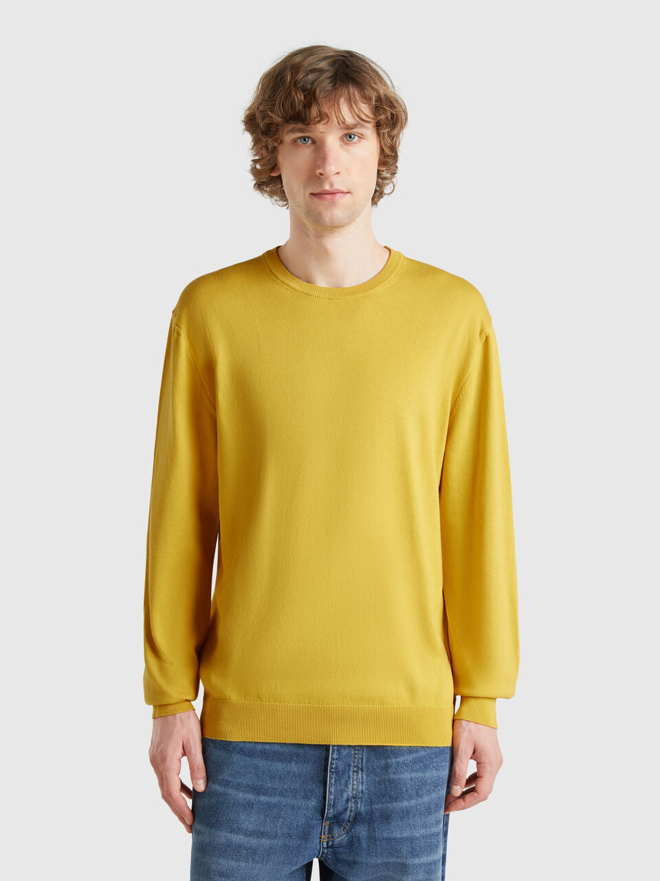 100% COTTON CREW NECK SWEATER