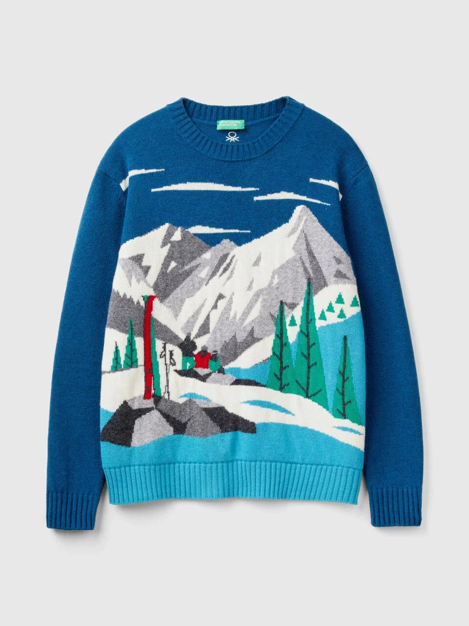 SWEATER WITH SKI GRAPHIC
