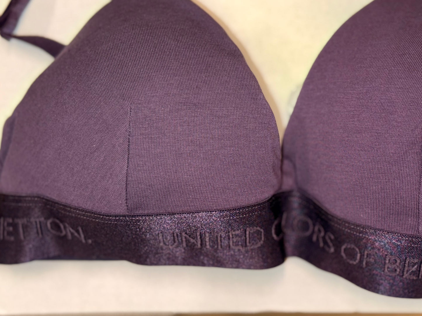 TRIANGLE BRA IN STRETCH ORGANIC COTTON