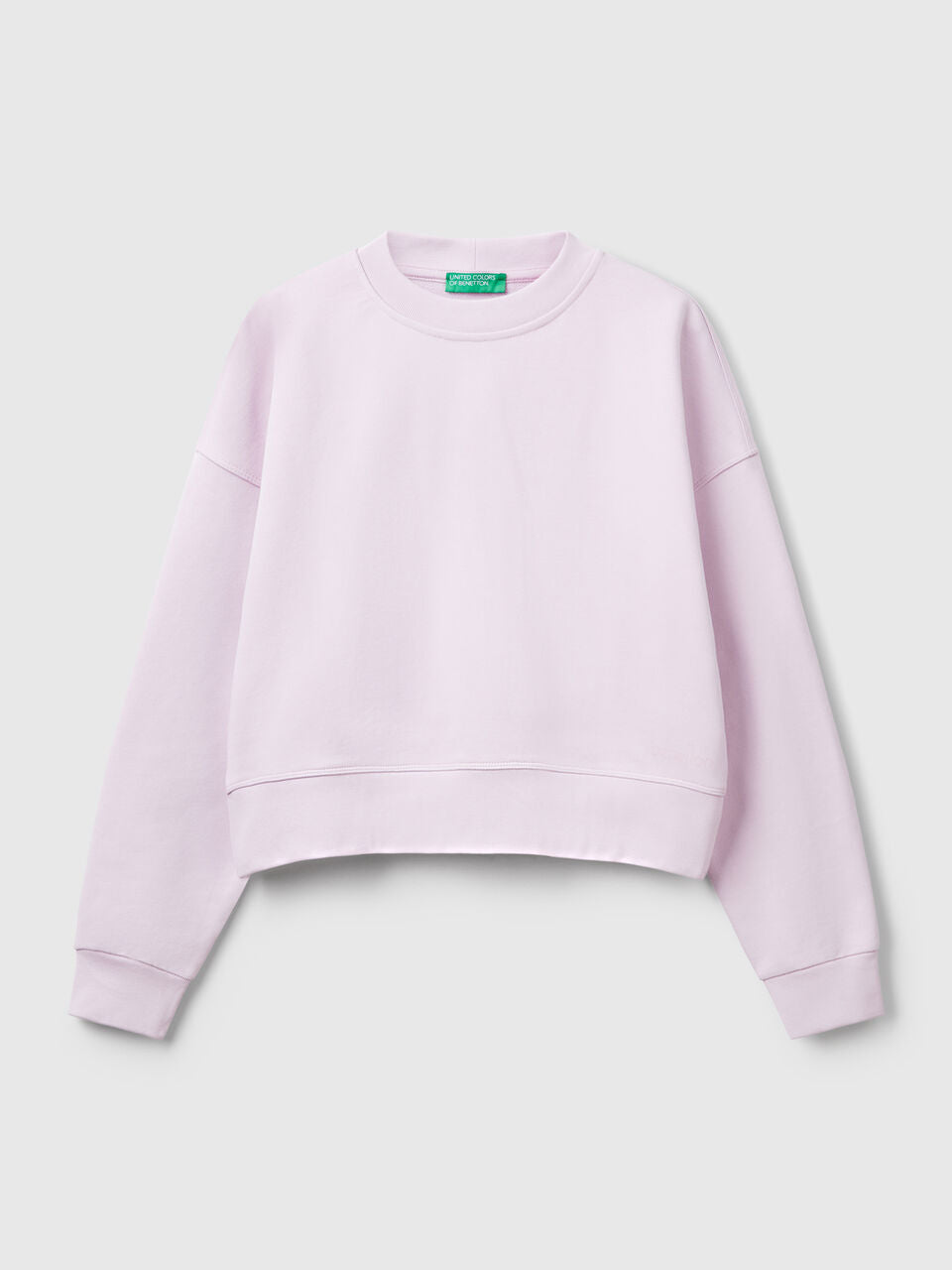 100% COTTON SWEATSHIRT WITH LOGO PRINT