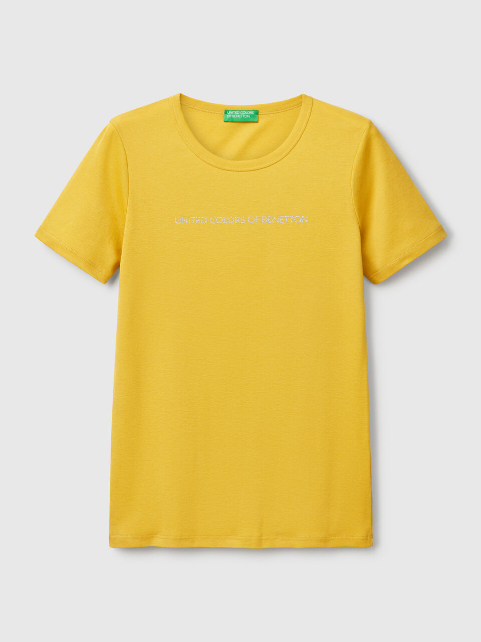 T-SHIRT IN 100% COTTON WITH GLITTER PRINT LOGO