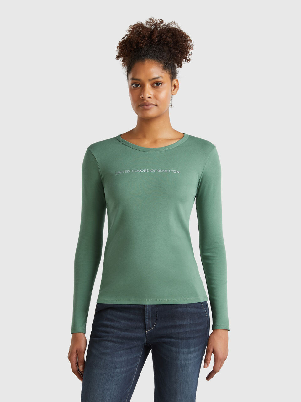 PINK 100% COTTON LONG SLEEVE T-SHIRT