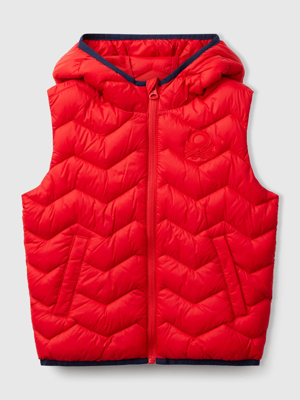 PADDED VEST WITH HOOD