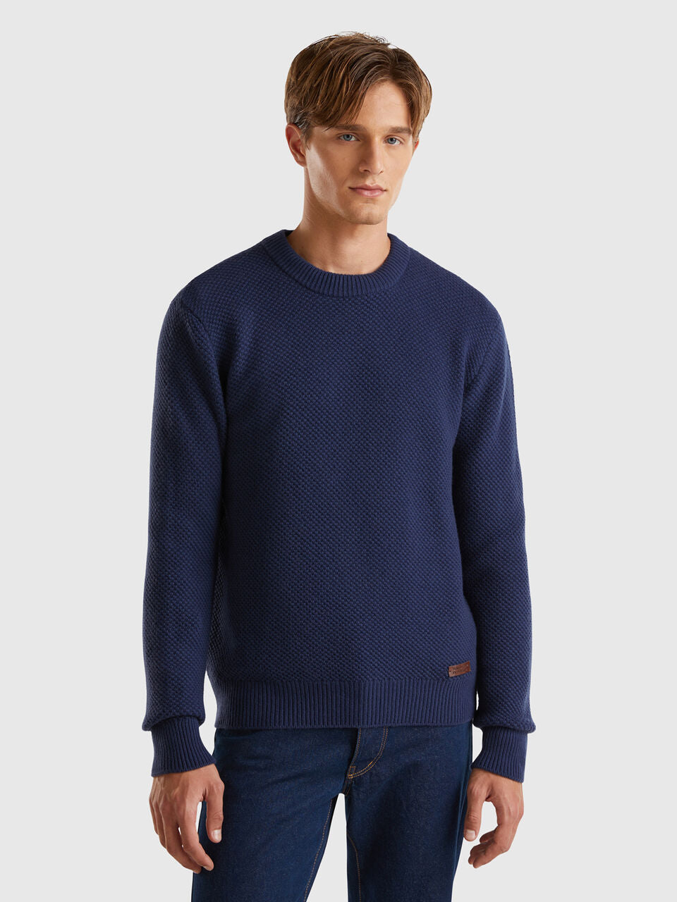 CREW NECK SWEATER IN WOOL BLEND