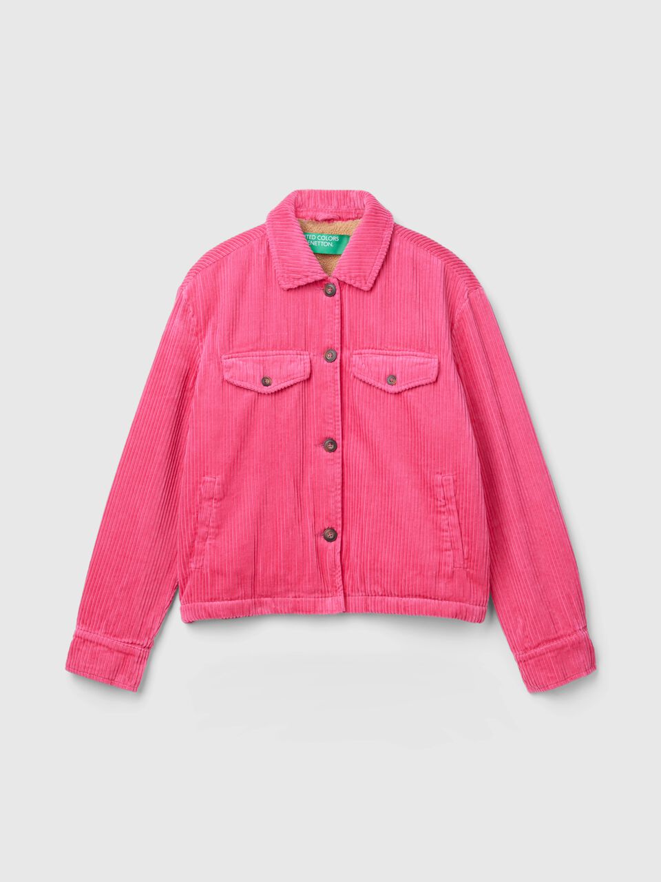VELVET JACKET WITH TEDDY LINING