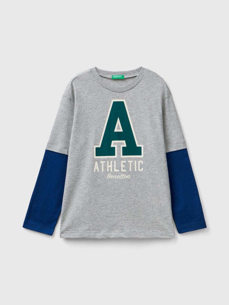 T-SHIRT WITH DOUBLE SLEEVE IN ORGANIC COTTON