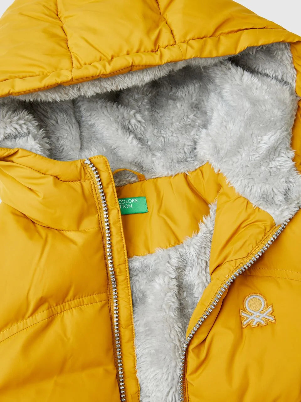 PADDED JACKET WITH TEDDY INTERIOR
