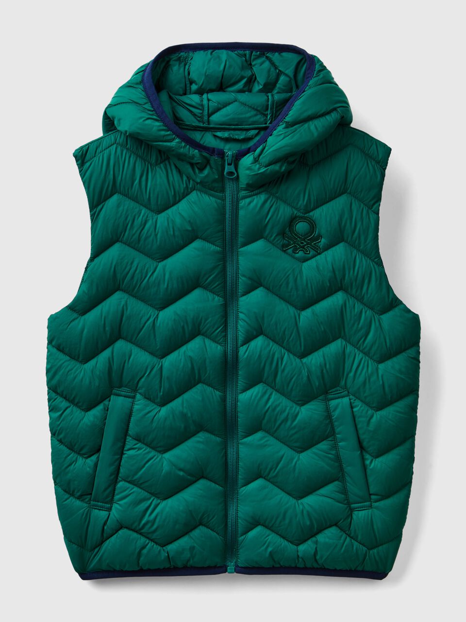 PADDED VEST WITH HOOD