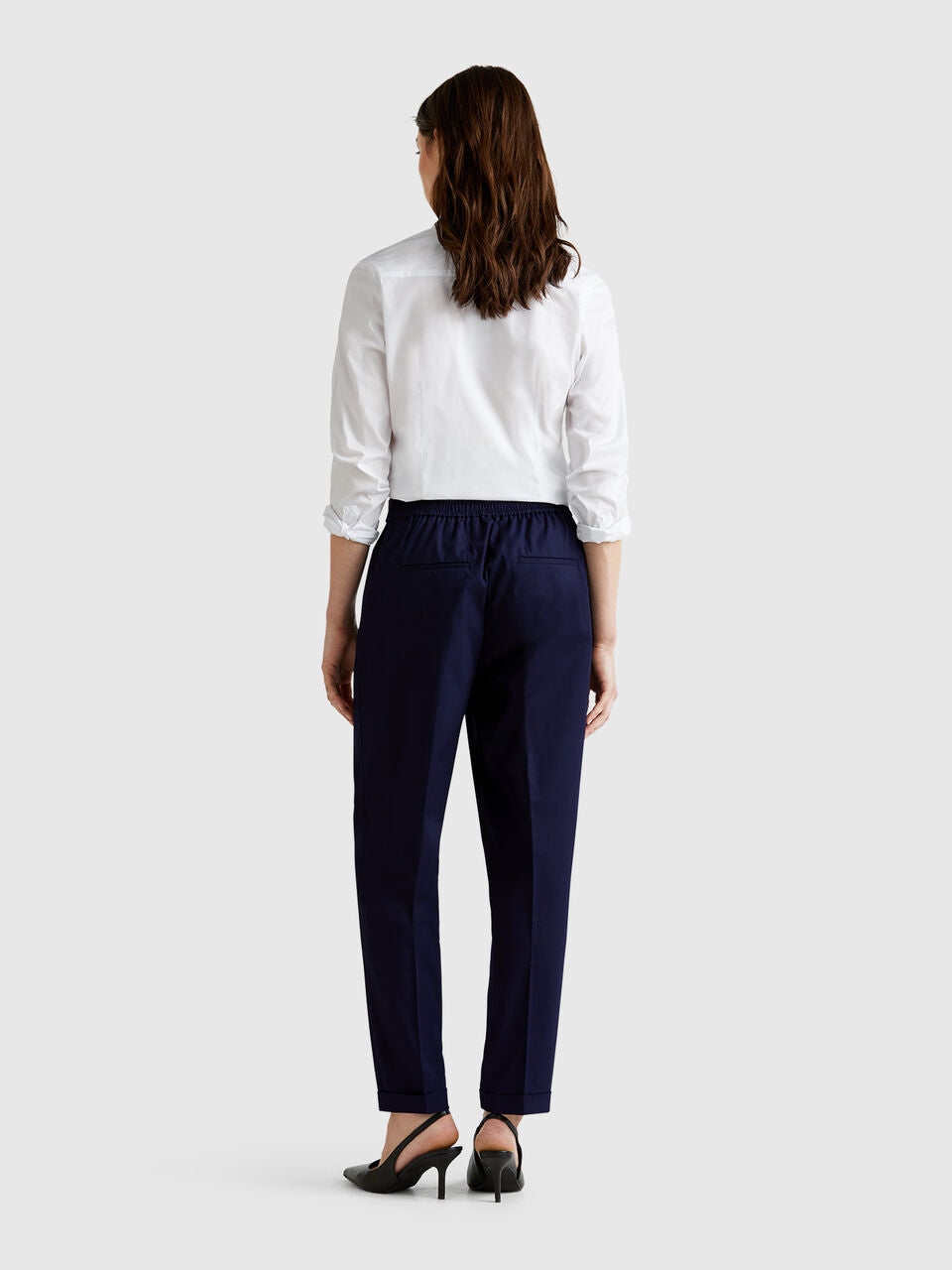 STRETCH COTTON TROUSERS