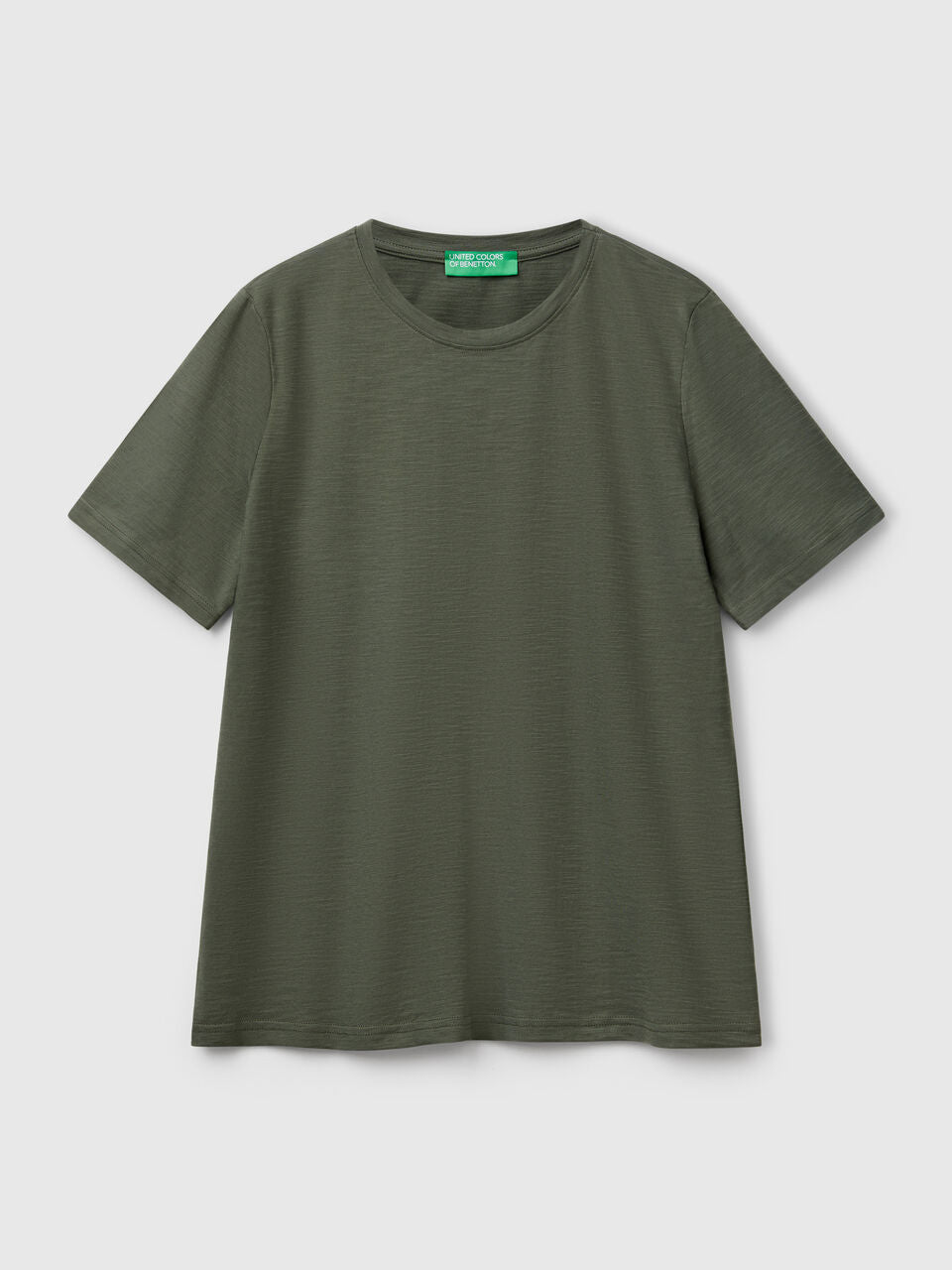 CREW NECK T-SHIRT IN SLUB COTTON