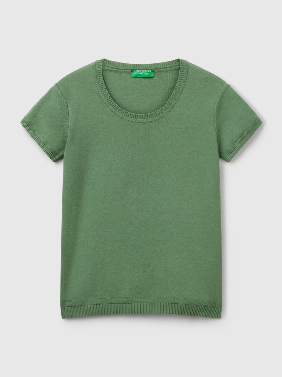 SHORT SLEEVE SWEATER IN 100% COTTON