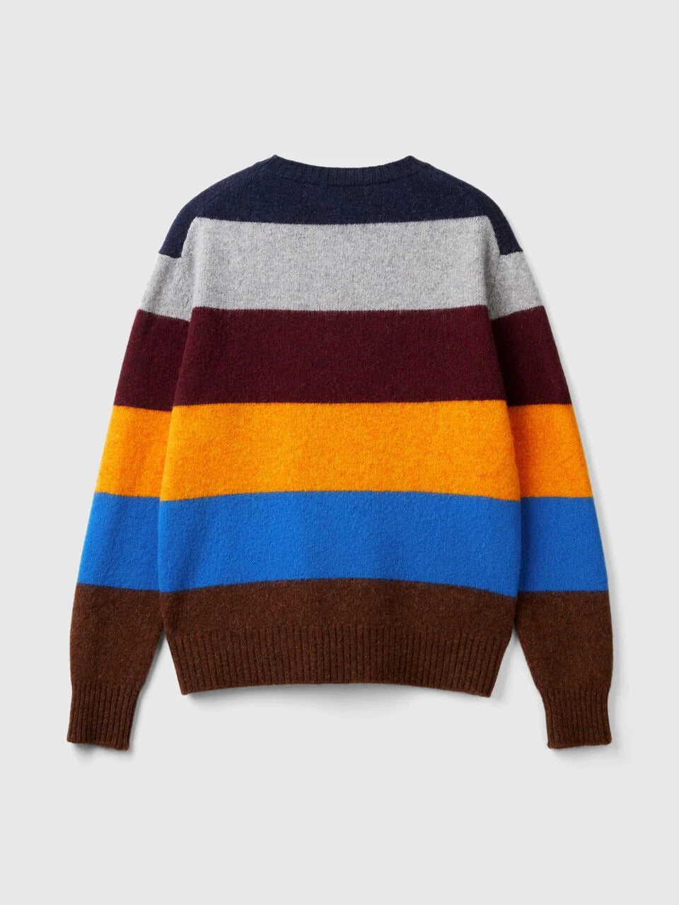 STRIPED SWEATER IN PURE SHETLAND WOOL
