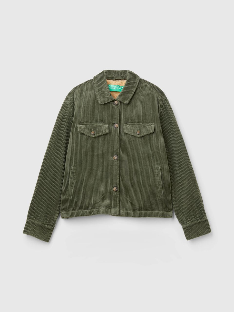 VELVET JACKET WITH TEDDY LINING