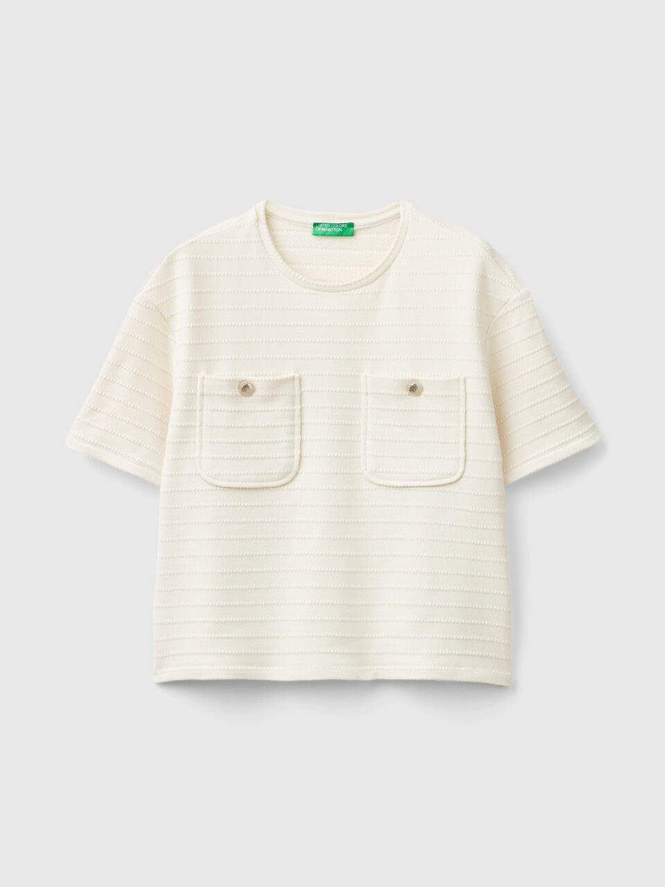 CREW NECK T-SHIRT WITH POCKETS