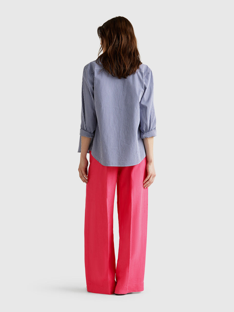 PALAZZO TROUSERS IN 100% LINEN