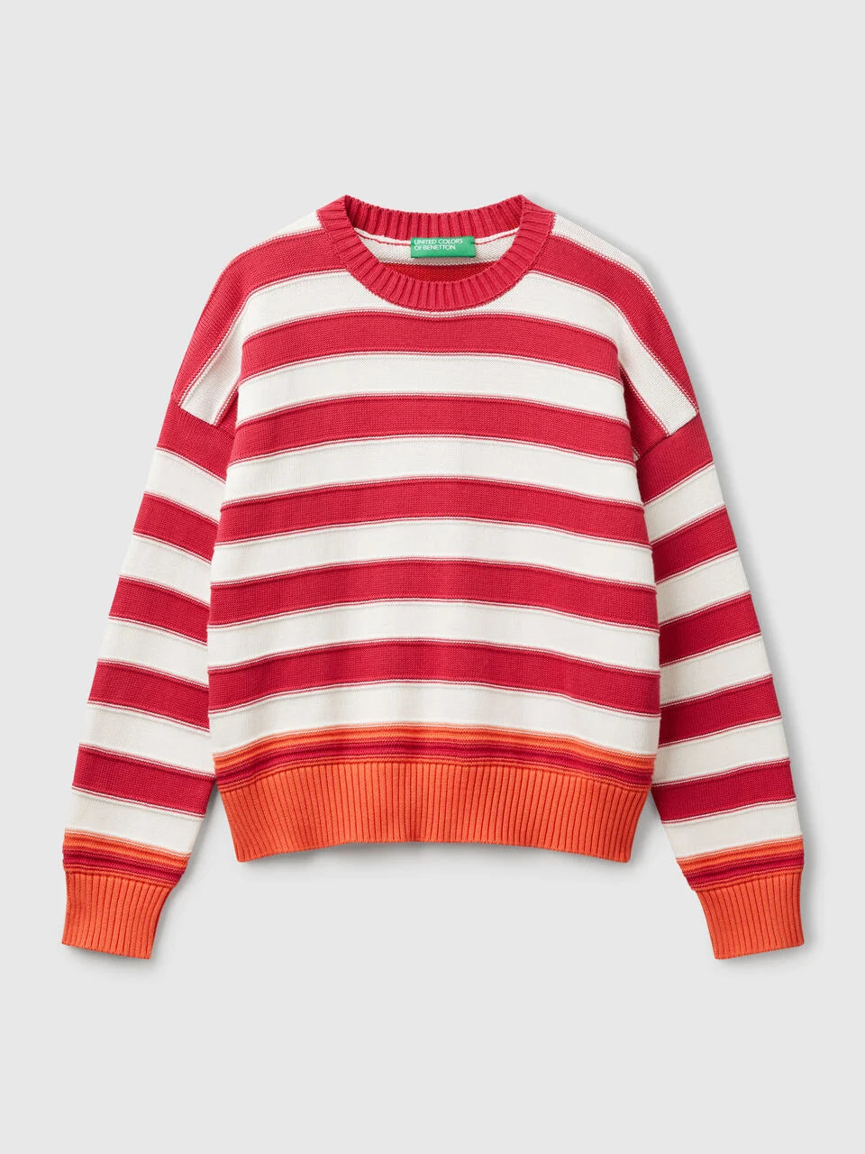 STRIPED SWEATER IN TRICOT COTTON